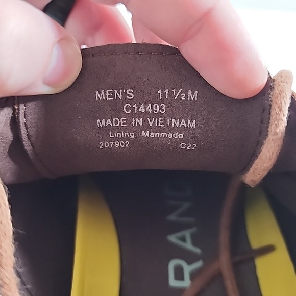 Cole Haan ZeroGrand Wingtip Oxford Shoe Leather British Tan C14493 Mens 11.5 M - Picture 10 of 11